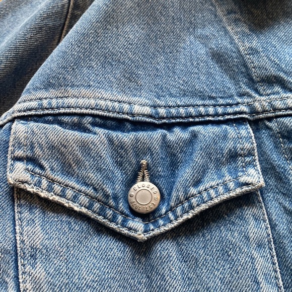 CLOSED Women's Chenoa Mid Blue Jean Jacket Size XS - Picture 7 of 16